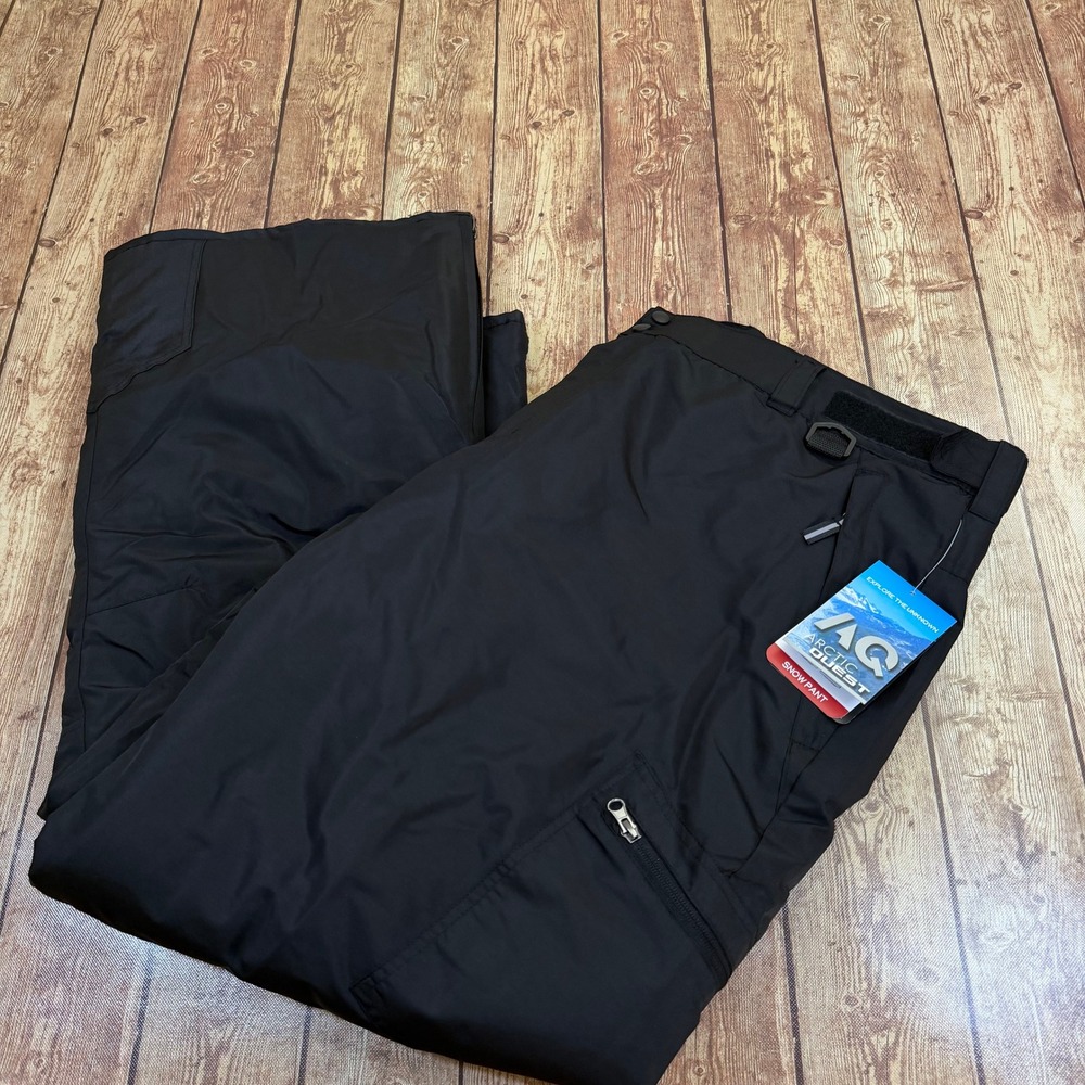 Arctic Quest QMP9054 Snow Pant Mens 2XL Black Insulated Winter Skiing NWT